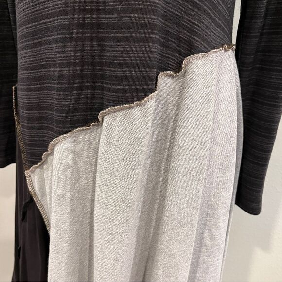 Bohemian asymmetrical v-neck long sleeve casual Dress size Large - Picture 3 of 10